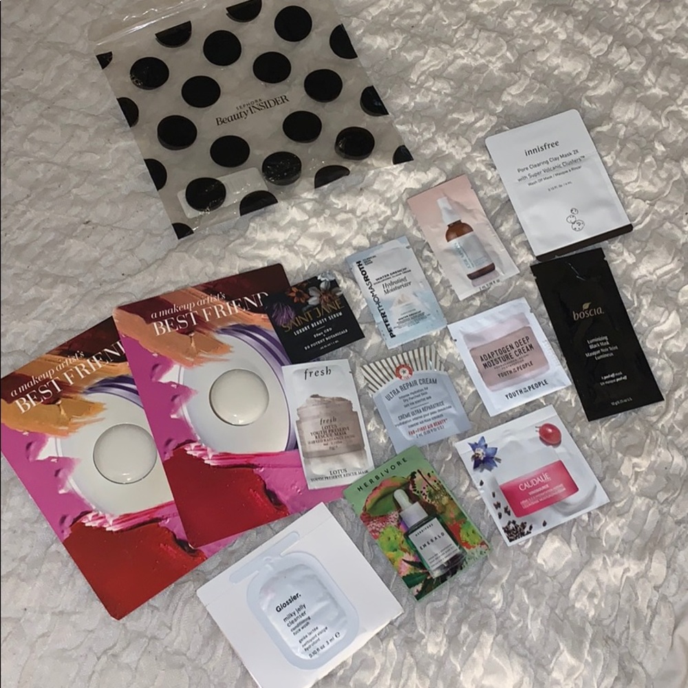 Set of mini products from Sephora